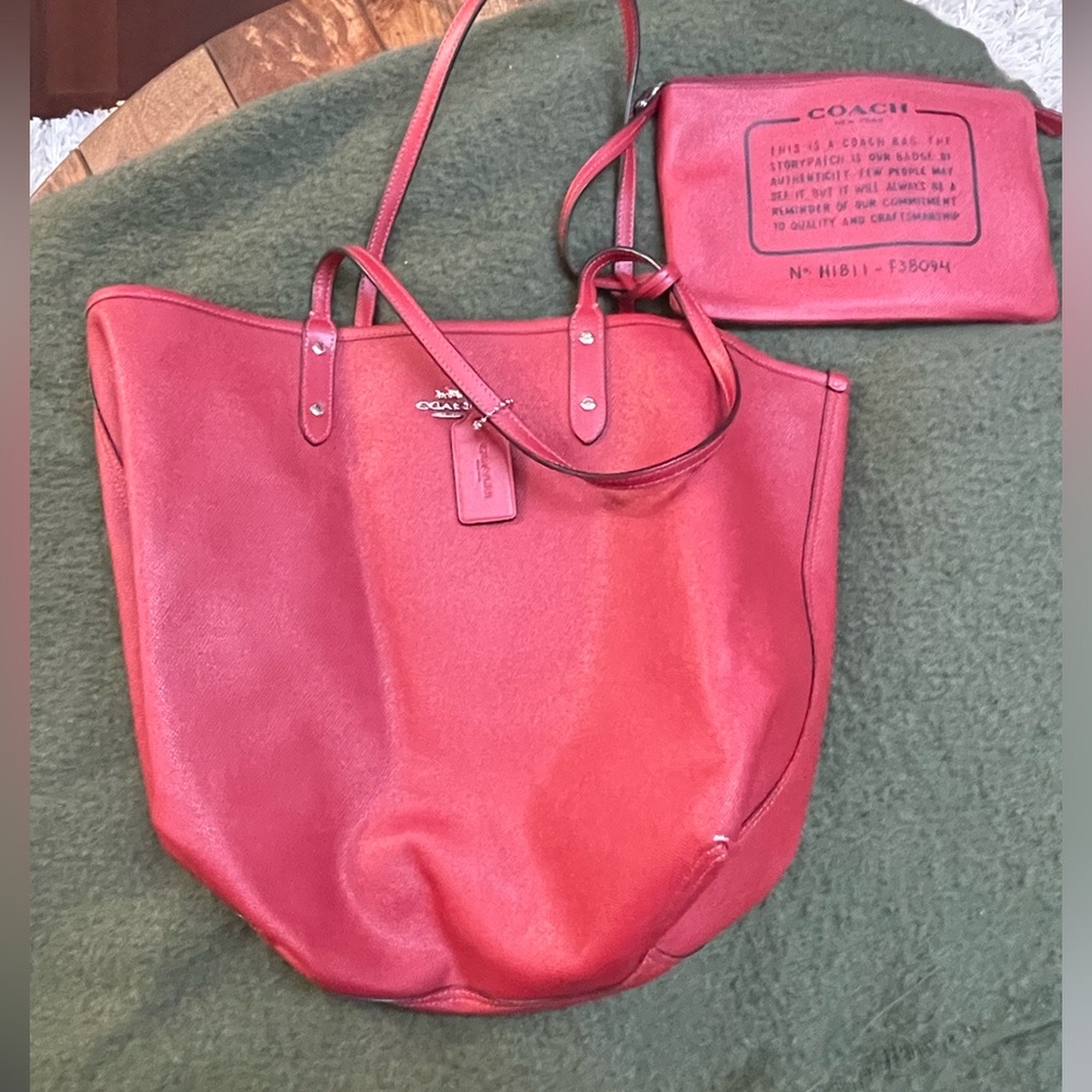 Coach red bag